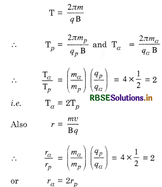 RBSE Class 12 Physics Important Questions Chapter 4 Moving Charges and Magnetism 18