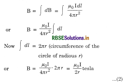 RBSE Class 12 Physics Important Questions Chapter 4 Moving Charges and Magnetism 33