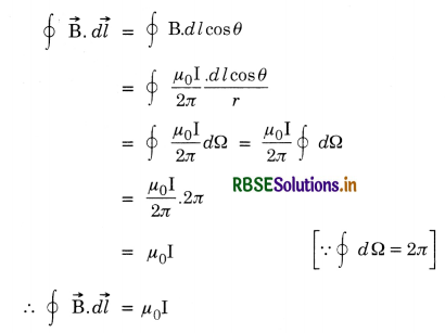RBSE Class 12 Physics Important Questions Chapter 4 Moving Charges and Magnetism 48
