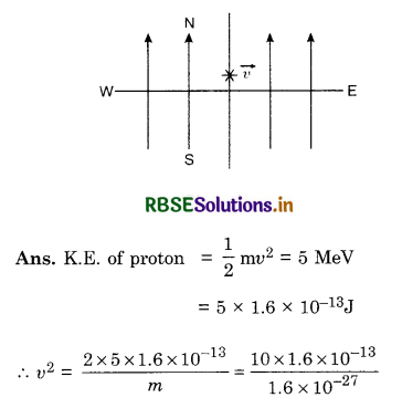 RBSE Class 12 Physics Important Questions Chapter 4 Moving Charges and Magnetism 75
