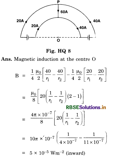 RBSE Class 12 Physics Important Questions Chapter 4 Moving Charges and Magnetism 77