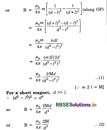 RBSE Class 12 Physics Important Questions Chapter 5 Magnetism and Matter 24