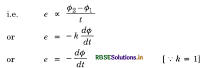 RBSE Class 12 Physics Important Questions Chapter 6 Electromagnetic Induction 8