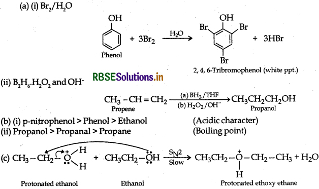 RBSE Class 12 Chemistry Important Questions Chapter 11 Alcohols, Phenols and Ethers111
