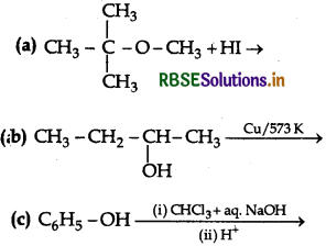 RBSE Class 12 Chemistry Important Questions Chapter 11 Alcohols, Phenols and Ethers97