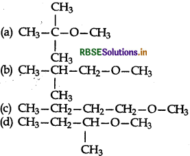 RBSE Class 12 Chemistry Important Questions Chapter 11 Alcohols, Phenols and Ethers124