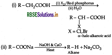 RBSE Class 12 Chemistry Important Questions Chapter 12 Aldehydes, Ketones and Carboxylic Acids 35