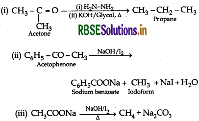 RBSE Class 12 Chemistry Important Questions Chapter 12 Aldehydes, Ketones and Carboxylic Acids 39