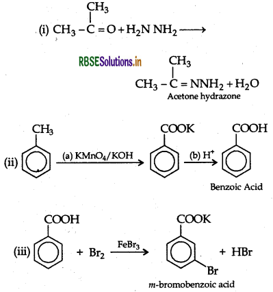 RBSE Class 12 Chemistry Important Questions Chapter 12 Aldehydes, Ketones and Carboxylic Acids 41