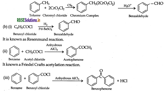 RBSE Class 12 Chemistry Important Questions Chapter 12 Aldehydes, Ketones and Carboxylic Acids 47