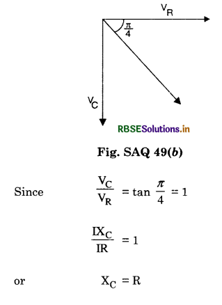 RBSE Class 12 Physics Important Questions Chapter 7 Alternating Current 13