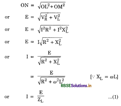RBSE Class 12 Physics Important Questions Chapter 7 Alternating Current 27