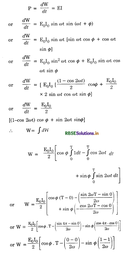 RBSE Class 12 Physics Important Questions Chapter 7 Alternating Current 51