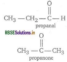 RBSE Class 12 Chemistry Important Questions Chapter 12 Aldehydes, Ketones and Carboxylic Acids 1-1