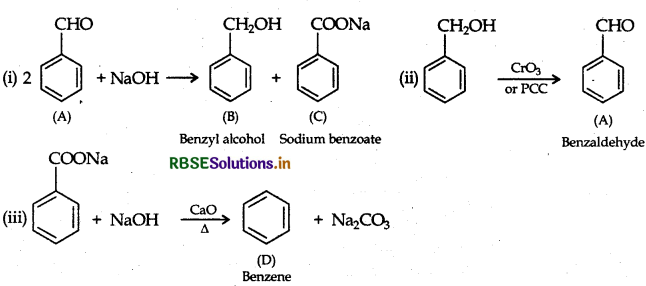 RBSE Class 12 Chemistry Important Questions Chapter 12 Aldehydes, Ketones and Carboxylic Acids 105