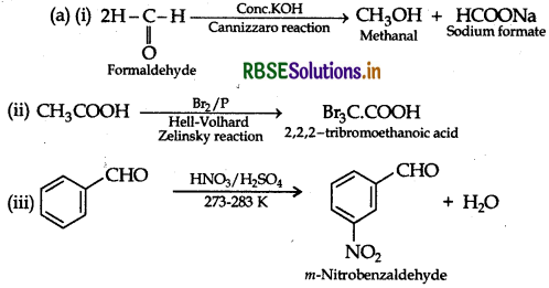 RBSE Class 12 Chemistry Important Questions Chapter 12 Aldehydes, Ketones and Carboxylic Acids 114
