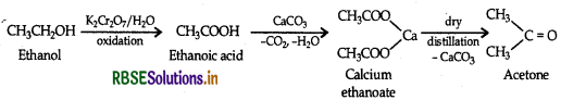 RBSE Class 12 Chemistry Important Questions Chapter 12 Aldehydes, Ketones and Carboxylic Acids 128
