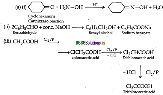 RBSE Class 12 Chemistry Important Questions Chapter 12 Aldehydes, Ketones and Carboxylic Acids 131