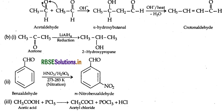 RBSE Class 12 Chemistry Important Questions Chapter 12 Aldehydes, Ketones and Carboxylic Acids 151