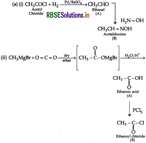 RBSE Class 12 Chemistry Important Questions Chapter 12 Aldehydes, Ketones and Carboxylic Acids 168