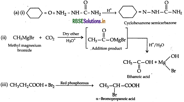 RBSE Class 12 Chemistry Important Questions Chapter 12 Aldehydes, Ketones and Carboxylic Acids 199