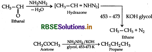 RBSE Class 12 Chemistry Important Questions Chapter 12 Aldehydes, Ketones and Carboxylic Acids 80