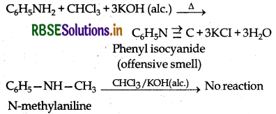 RBSE Class 12 Chemistry Important Questions Chapter 13 Amines 25