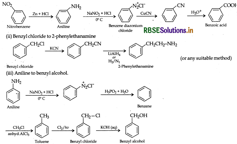 RBSE Class 12 Chemistry Important Questions Chapter 13 Amines 57