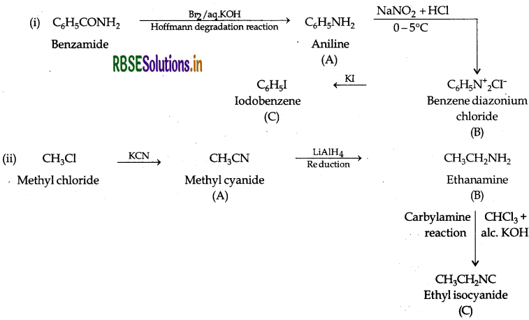 RBSE Class 12 Chemistry Important Questions Chapter 13 Amines 75