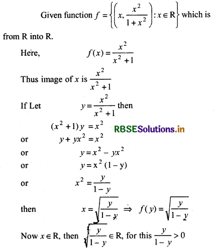 RBSE Solutions for Class 11 Maths Chapter 2 Relations and Functions Miscellaneous Exercise 7