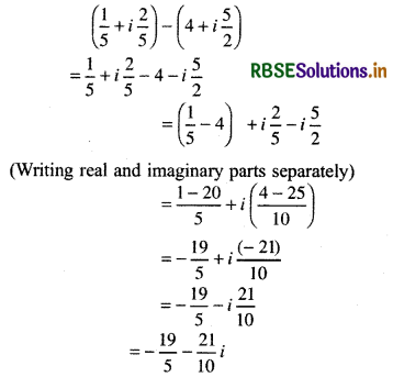 RBSE Solutions for Class 11 Maths Chapter 5 Complex Numbers and Quadratic Equations Ex 5.1 2