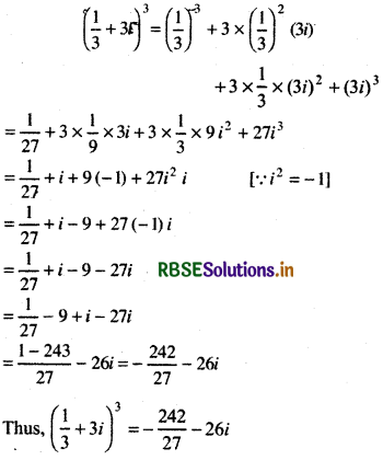 RBSE Solutions for Class 11 Maths Chapter 5 Complex Numbers and Quadratic Equations Ex 5.1 4