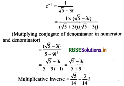 RBSE Solutions for Class 11 Maths Chapter 5 Complex Numbers and Quadratic Equations Ex 5.1 8