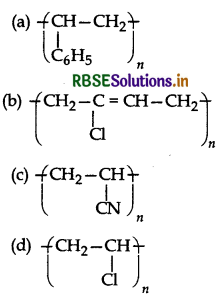 RBSE Class 12 Chemistry Important Questions Chapter 15 Polymers 70