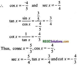 RBSE Solutions for Class 11 Maths Chapter 3 Trigonometric Functions Ex 3.2 2