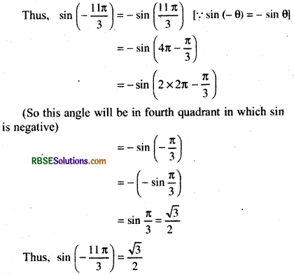 RBSE Solutions for Class 11 Maths Chapter 3 Trigonometric Functions Ex 3.2 6