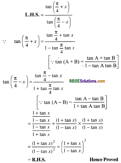 RBSE Solutions for Class 11 Maths Chapter 3 Trigonometric Functions Ex 3.3 7