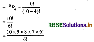 RBSE Solutions for Class 11 Maths Chapter 7 Permutations and Combinations Ex 7.3 1