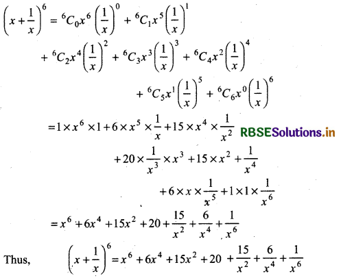 RBSE Solutions for Class 11 Maths Chapter 8 Binomial Theorem Ex 8.1 3