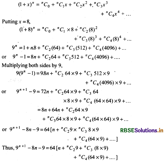 RBSE Solutions for Class 11 Maths Chapter 8 Binomial Theorem Ex 8.1 5