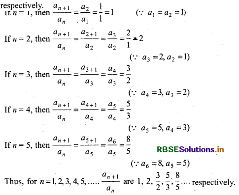 RBSE Solutions for Class 11 Maths Chapter 9 Sequences and Series Ex 9.1 1