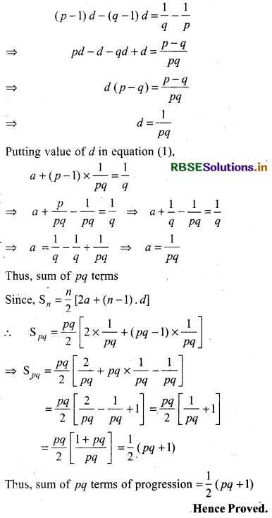 RBSE Solutions for Class 11 Maths Chapter 9 Sequences and Series Ex 9.2 3