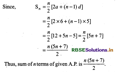 RBSE Solutions for Class 11 Maths Chapter 9 Sequences and Series Ex 9.2 5