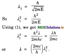 RBSE Class 12 Physics Important Questions Chapter 11 Dual Nature of Radiation and Matter 20