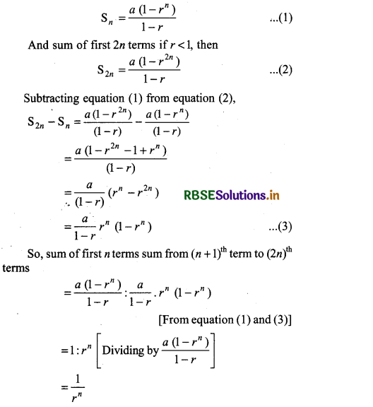 RBSE Solutions for Class 11 Maths Chapter 9 Sequences and Series Ex 9.3 22