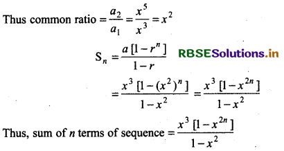 RBSE Solutions for Class 11 Maths Chapter 9 Sequences and Series Ex 9.3 9