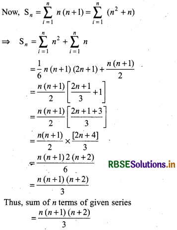 RBSE Solutions for Class 11 Maths Chapter 9 Sequences and Series Ex 9.4 1