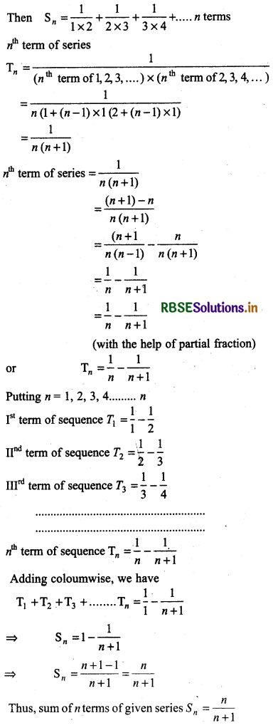 RBSE Solutions for Class 11 Maths Chapter 9 Sequences and Series Ex 9.4 4