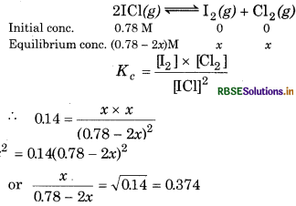 RBSE Solutions for Class 11 Chemistry Chapter 7 Equilibrium 57