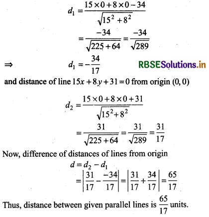 RBSE Solutions for Class 11 Maths Chapter 10 Straight Lines Ex 10.3 10